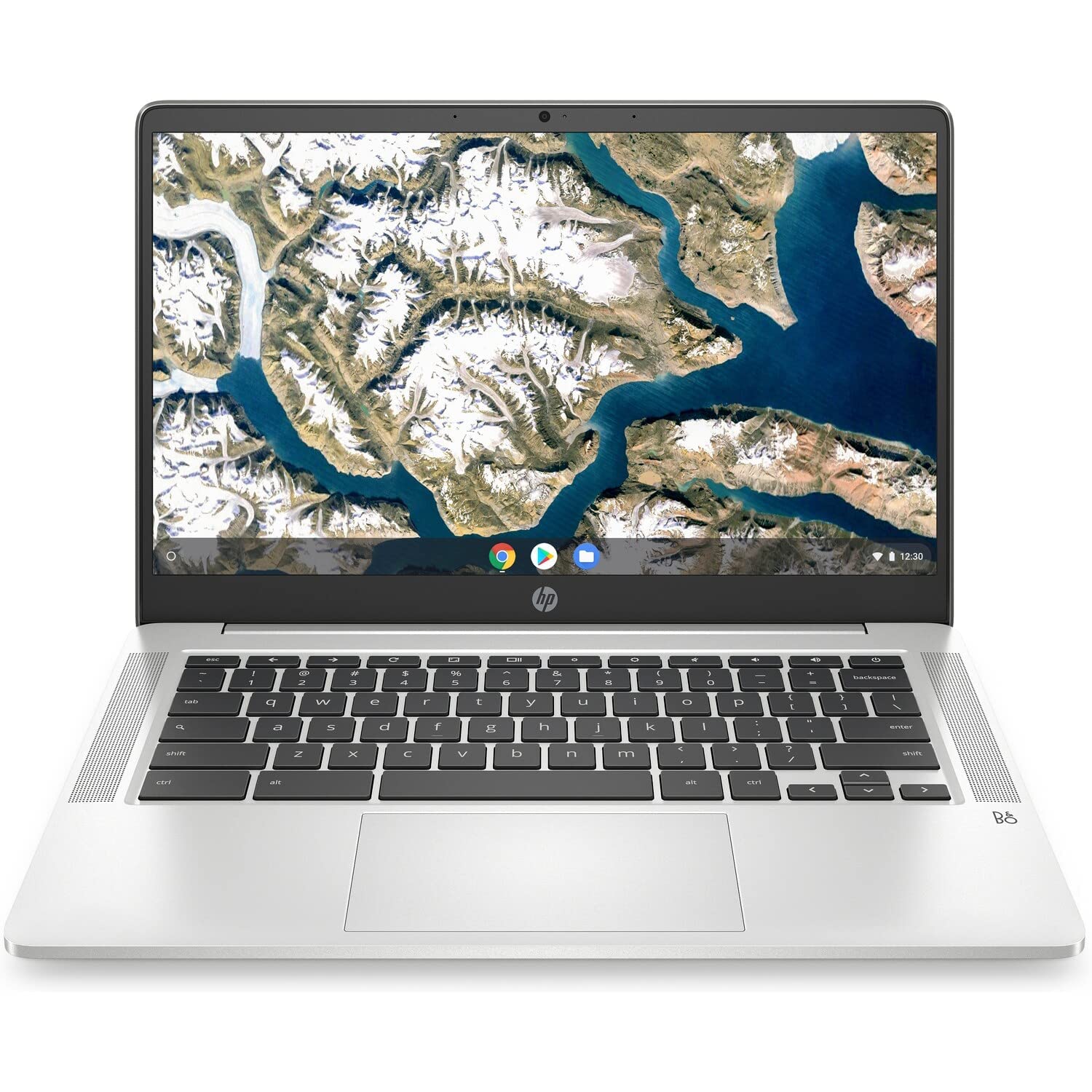 HP Chromebook 14a-na0052tg 14-inch HD Laptop | Intel Celeron N4120 | 4GB RAM | 64GB eMMC | WiFi & Bluetooth | Chrome OS | Renewed - Perfect for Students, Remote Work & Online Learning