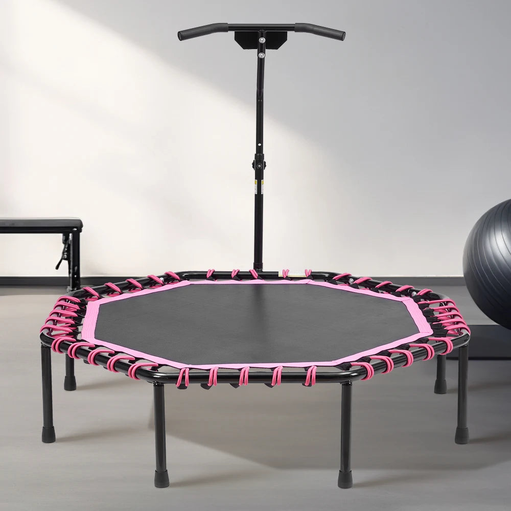 Best Mini Trampoline for Adults & Kids - Indoor/Outdoor Bungee Jumping Fitness Rebounder for Home Gym & Backyard Fun