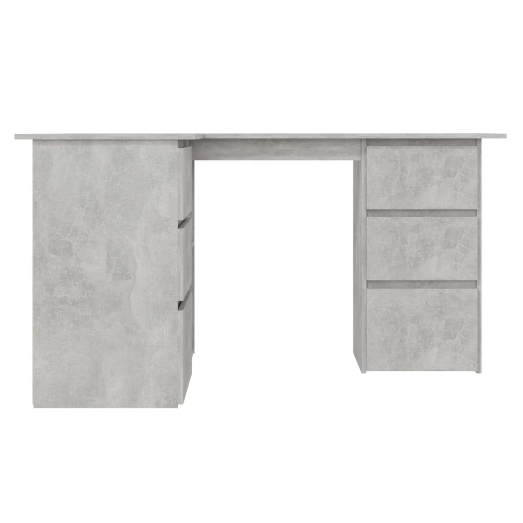 Modern Corner Desk with Storage - 57.1