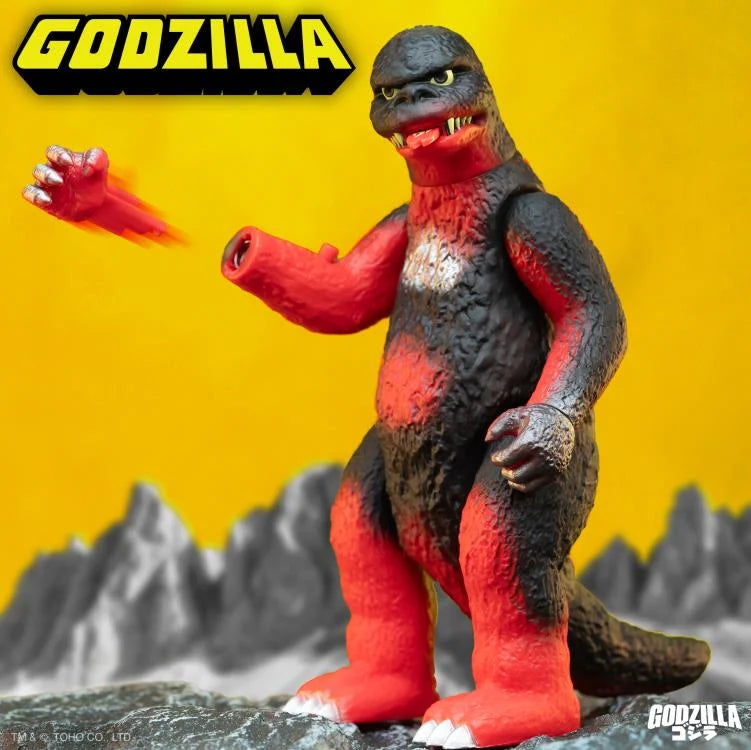 Toho Shogun ULTIMATES! Shogun Godzilla (Vintage Red) SDCC 2024 Exclusive Action Figure - Collectible Japanese Kaiju Toy for Display & Gifts