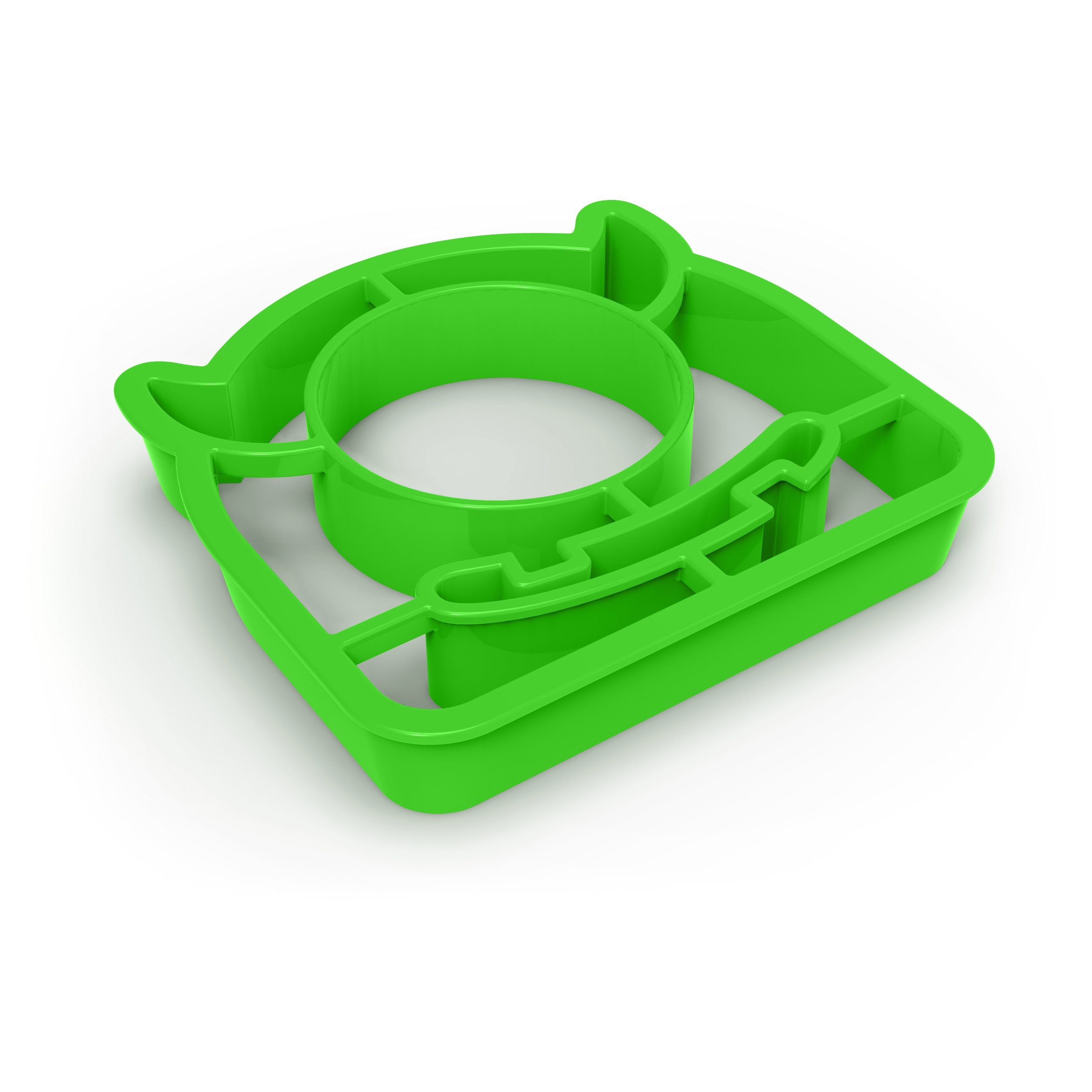 Genuine Fred EGG MONSTER Bread Cutter - Fun Kitchen Tool for Slicing Bread, Sandwiches & Pastries - Perfect for Breakfast, Kids Lunch Box & Party Snacks
