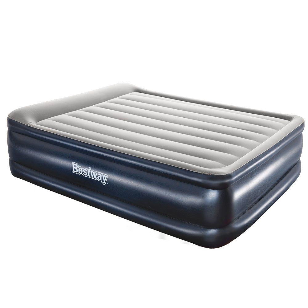 Bestway Queen Air Mattress with Built-in Pump - Portable Inflatable Bed for Camping, Guests & Home Use