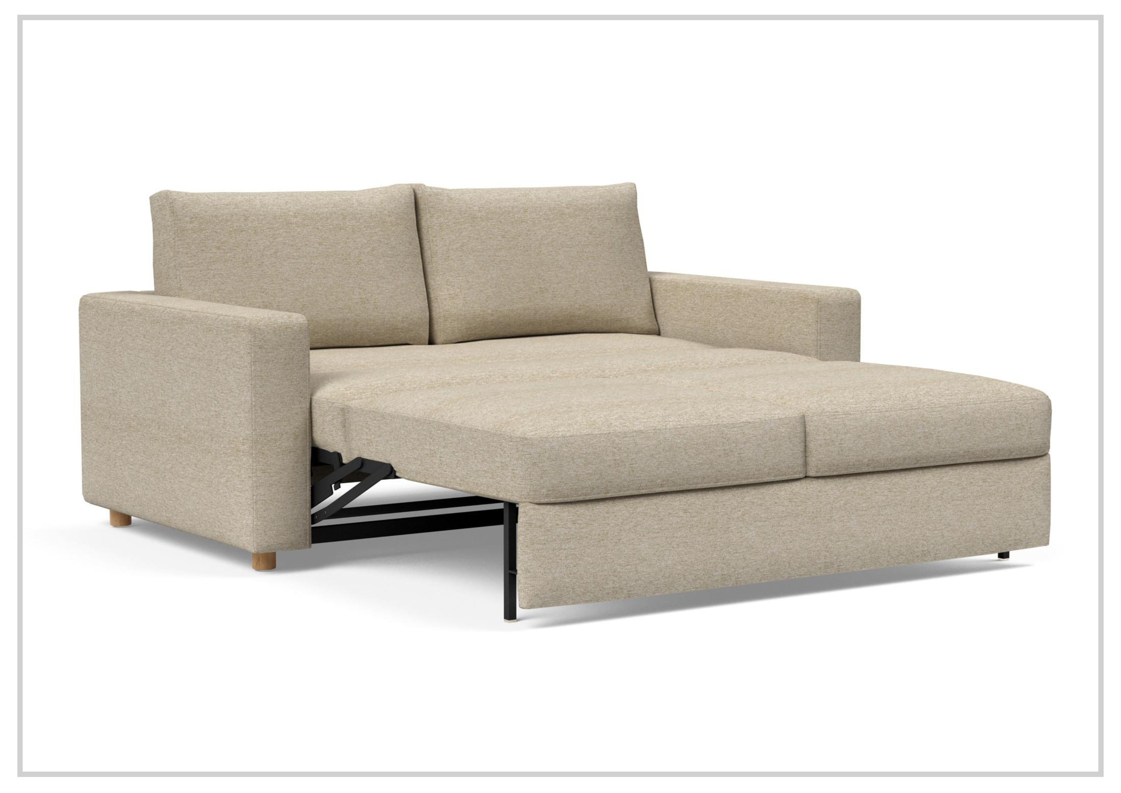 Innovation Living Neah Fabric 2-Seater Queen Size Sleeper Sofa Bed - Convertible Sofa for Small Spaces, Guest Room & Apartment Living