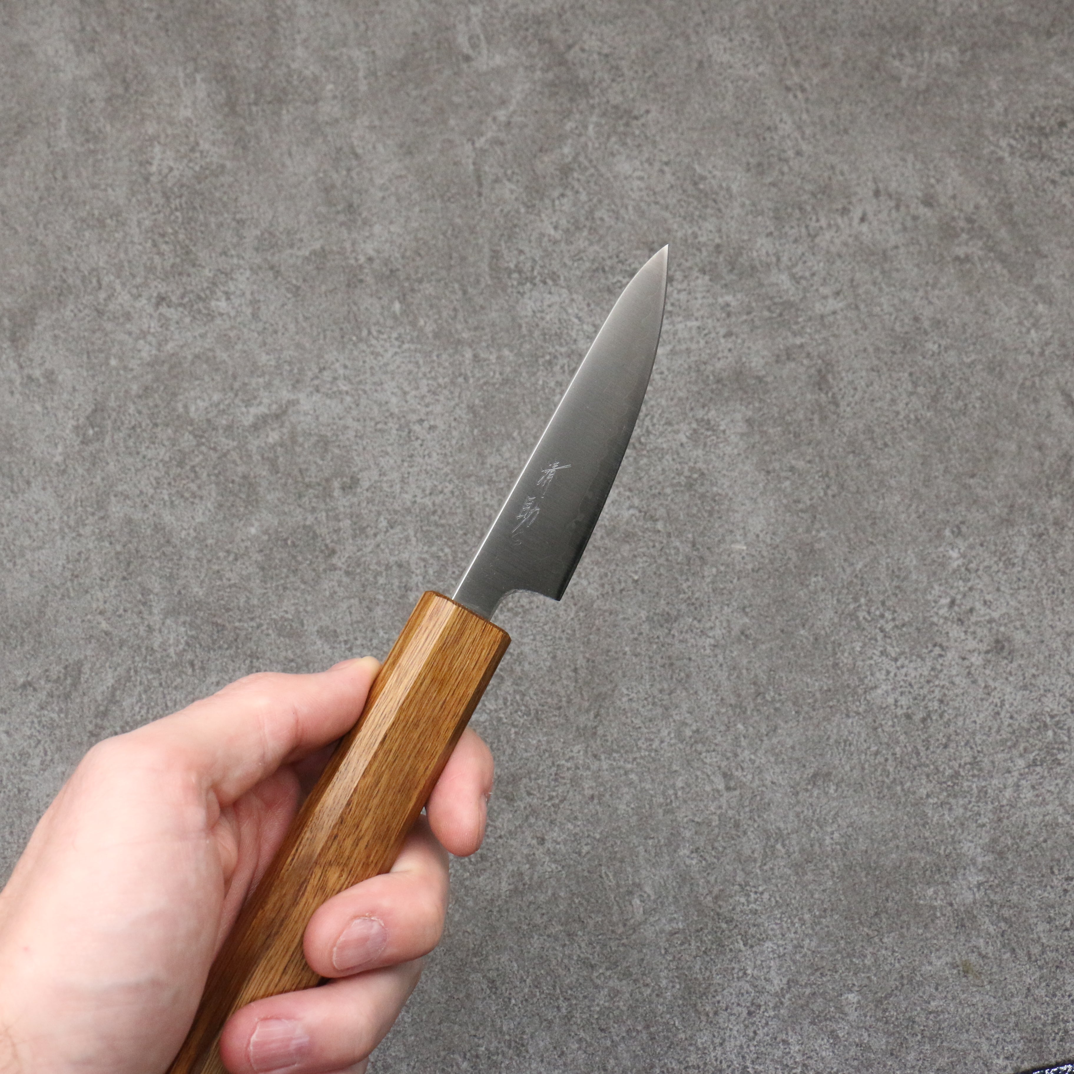 Premium Seisuke Silver Steel No.3 Migaki Polish Finish Paring Knife - 80mm Blade with White Oak Handle - Perfect for Peeling, Slicing & Precision Kitchen Tasks