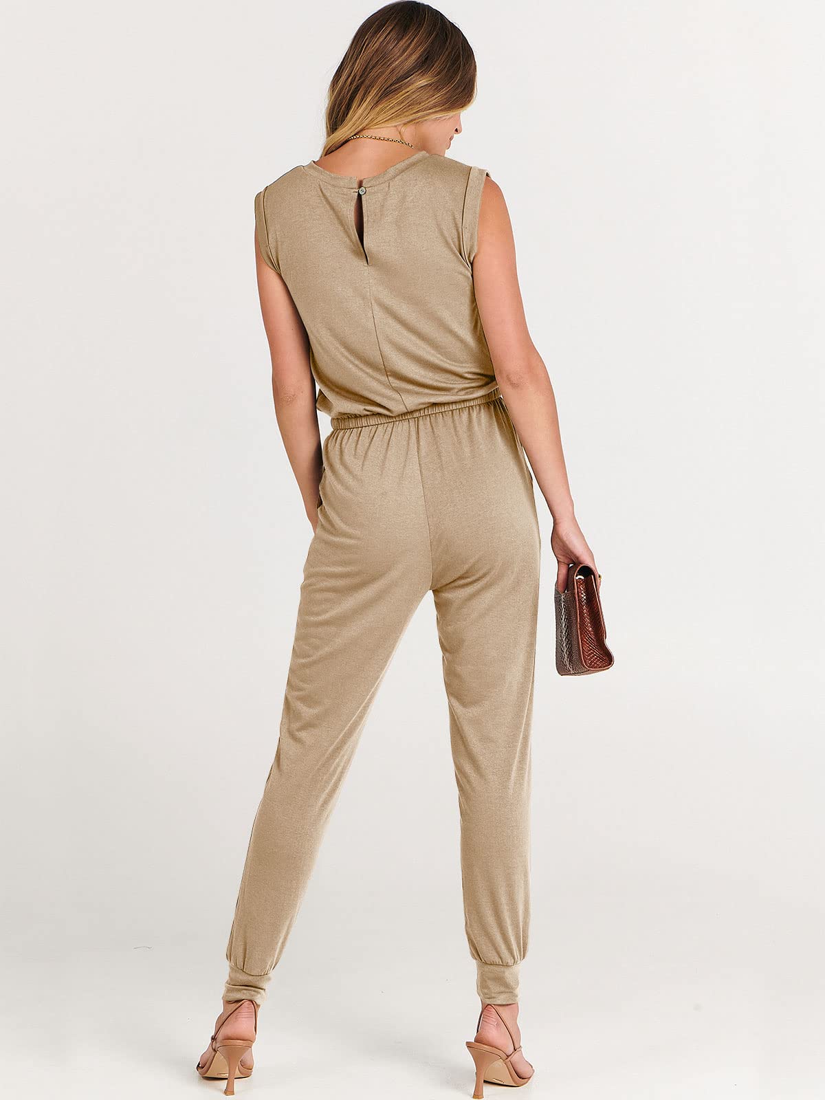 ANRABESS Women's Summer Sleeveless Jumpsuit - Casual Loose Stretchy Romper Dress, Trendy Outfit 2025 | Perfect for Beach Vacations, Date Nights & Summer Parties