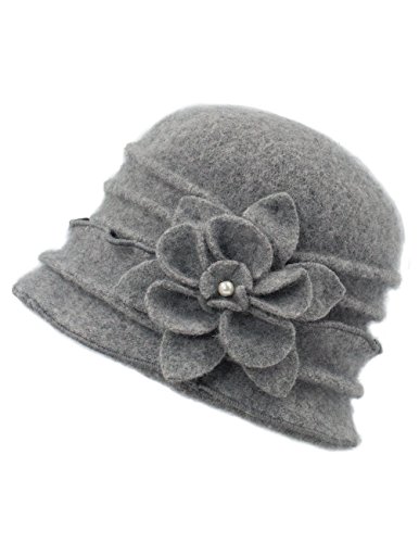 Ruffle Bucket Hat: Gray