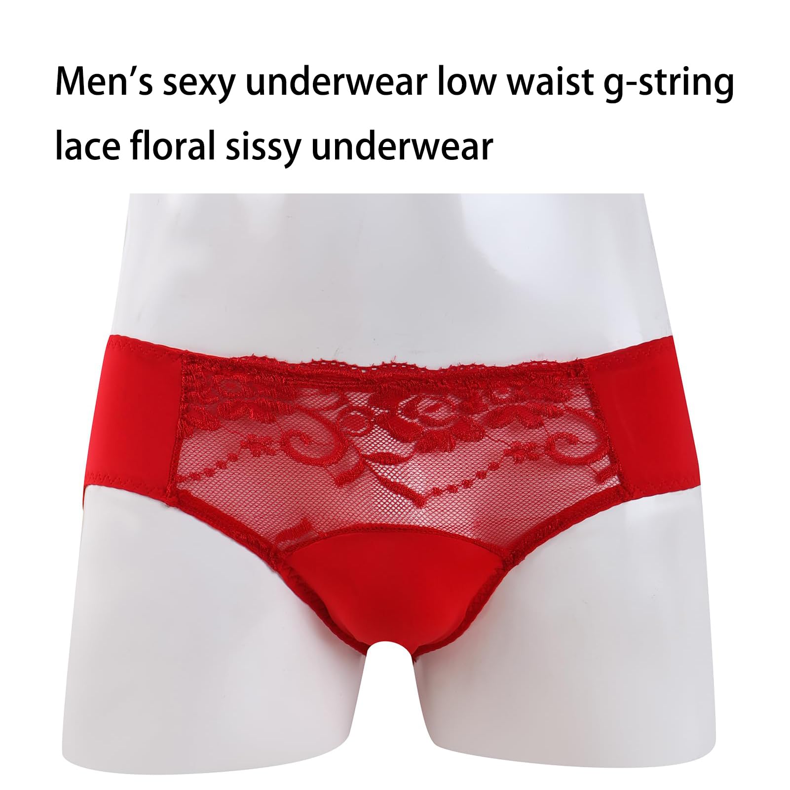 Sexy Lace Underwear for Men - Comfortable G-String & Thong Lingerie - Perfect for Date Night, Role Play, and Sensual Moments
