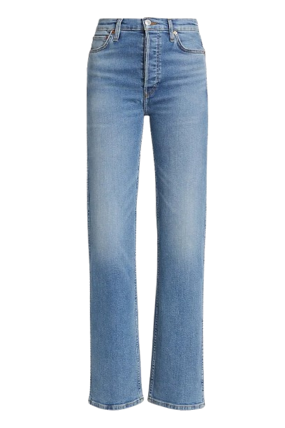 Vintage RE/DONE 90s High Rise Loose Fit Faded Rio Jeans for Women - Perfect for Casual Outfits & Streetwear Fashion
