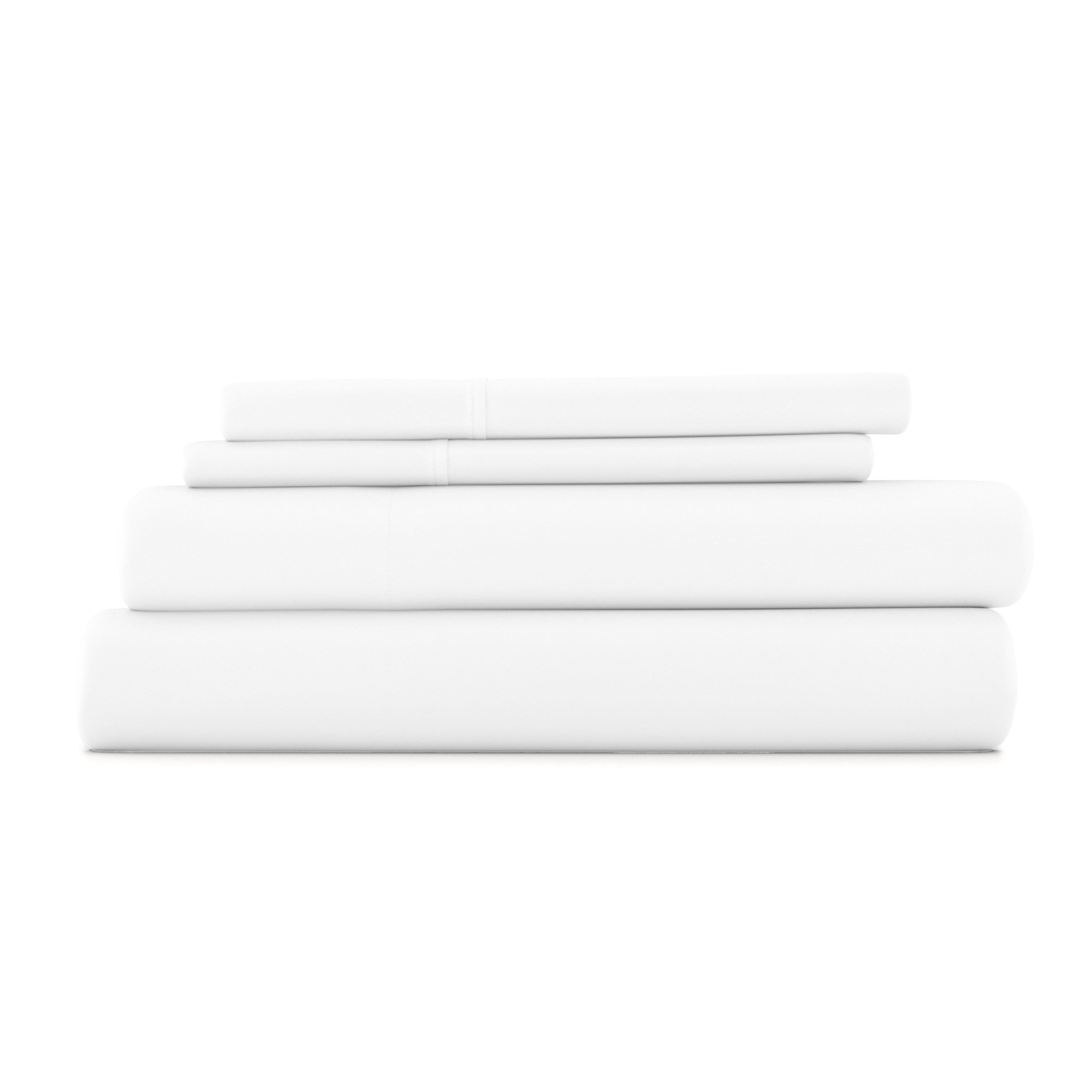 Premium 4-Piece Bamboo Sheet Set - Soft, Breathable & Hypoallergenic Bedding for Ultimate Comfort - Perfect for Hot Sleepers & Eco-Friendly Homes