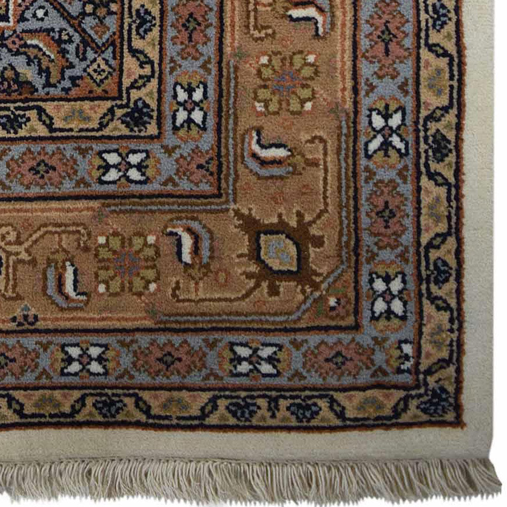 Blossom Hand Knotted Rug - Premium Handmade Bohemian Area Rug for Living Room, Bedroom & Dining Room - Soft & Durable Home Decor