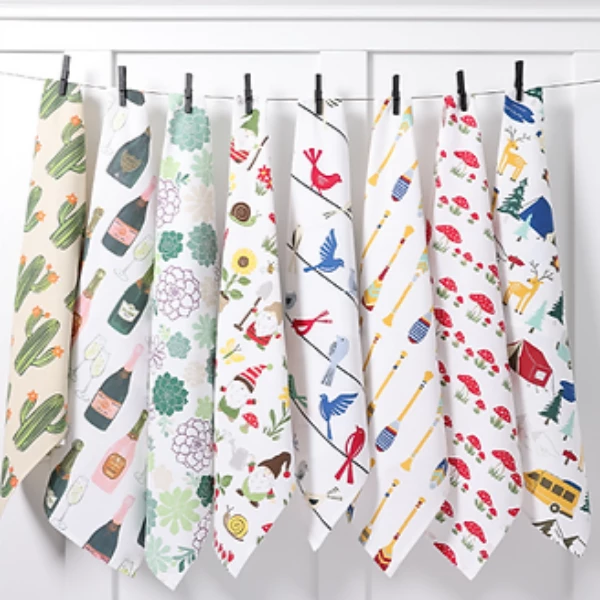 Mu Kitchen Oversized Kitchen Towels - Super Absorbent, Fun Patterns for Cooking, Cleaning & Decor - Perfect for Home, Restaurant & Gifts