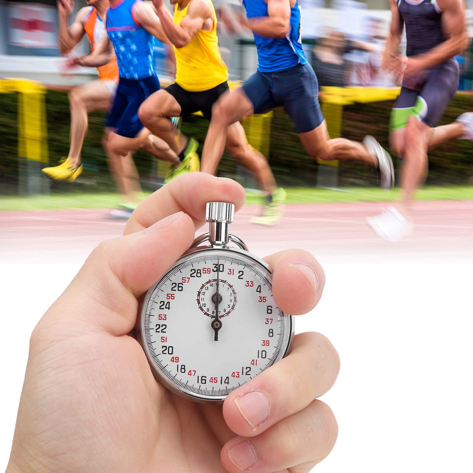 Fydun Professional Mechanical Stopwatch - Sports Chronograph Timer for Running, Fitness, Physics Teaching & Referees | Waterproof & Shockproof for Outdoor Training, Track Meets & Classroom Labs