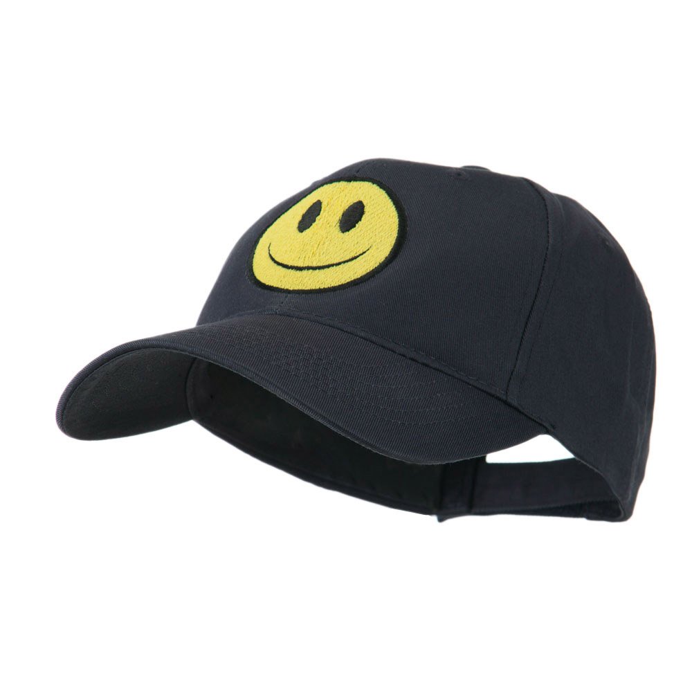 Smile Face Embroidered Baseball Cap - Funny Embroidered Hats for Men & Women - Perfect for Outdoor Activities, Sports & Casual Wear | e4Hats.com