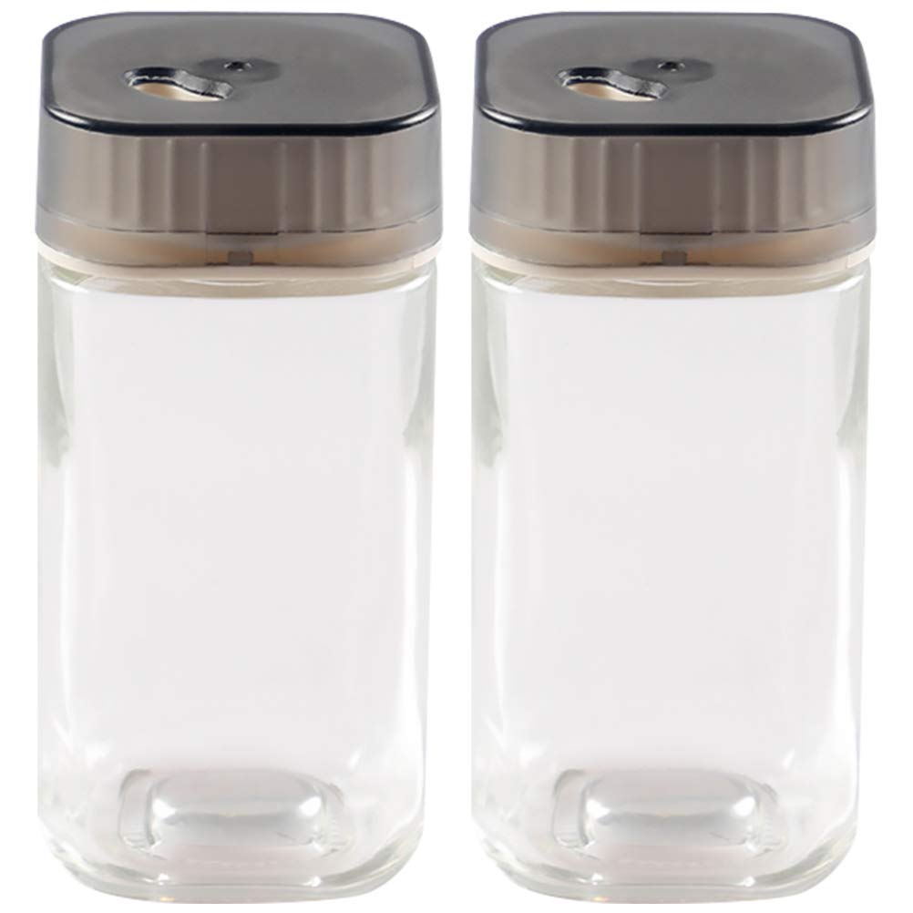 DOITOOL 2-Pack Portable Spice Jars - Leak-Proof Seasoning Dispenser Bottles for Pepper, Salt & BBQ Spices | Perfect for Kitchen, Camping & Outdoor Cooking