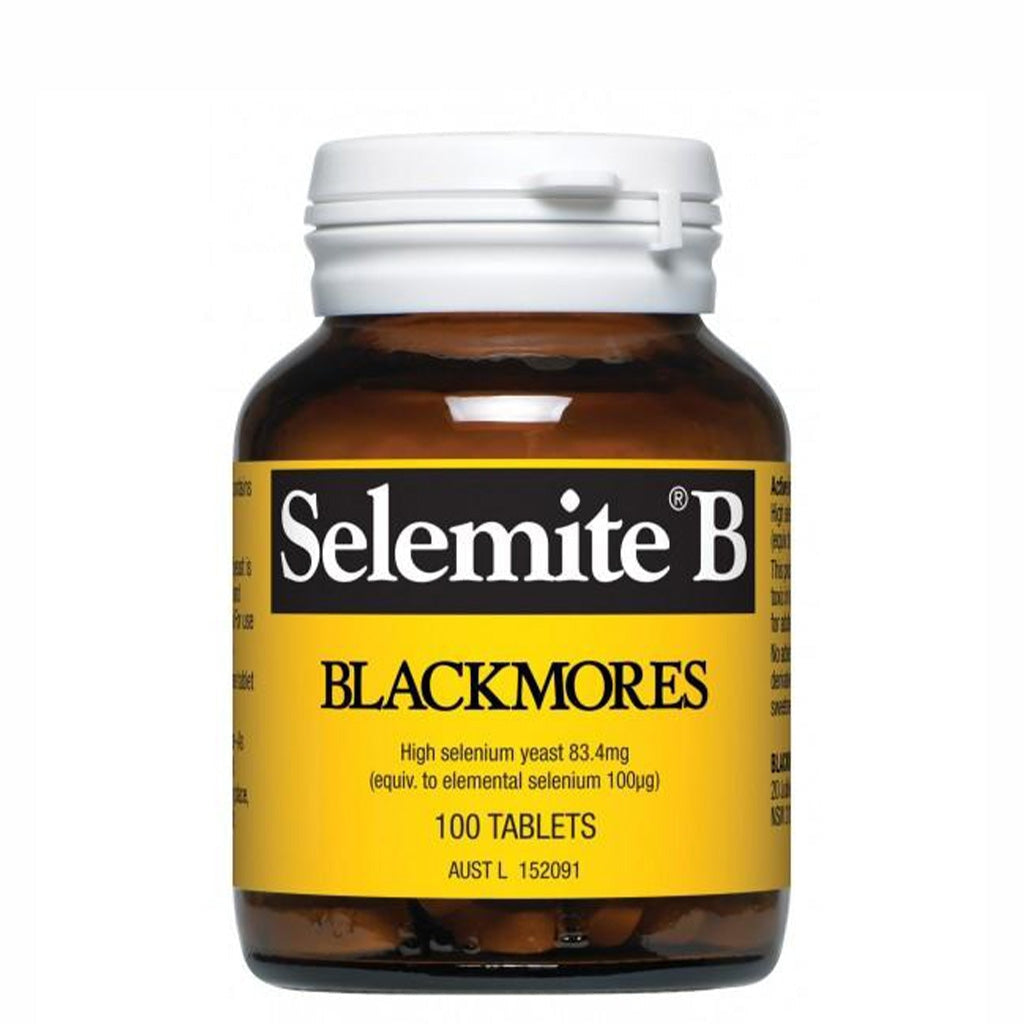 Blackmores Selenium Supplement - Antioxidant Support for Immune & Thyroid Health - Vegan & Gluten-Free - 100 Capsules - Daily Wellness & Detox Support
