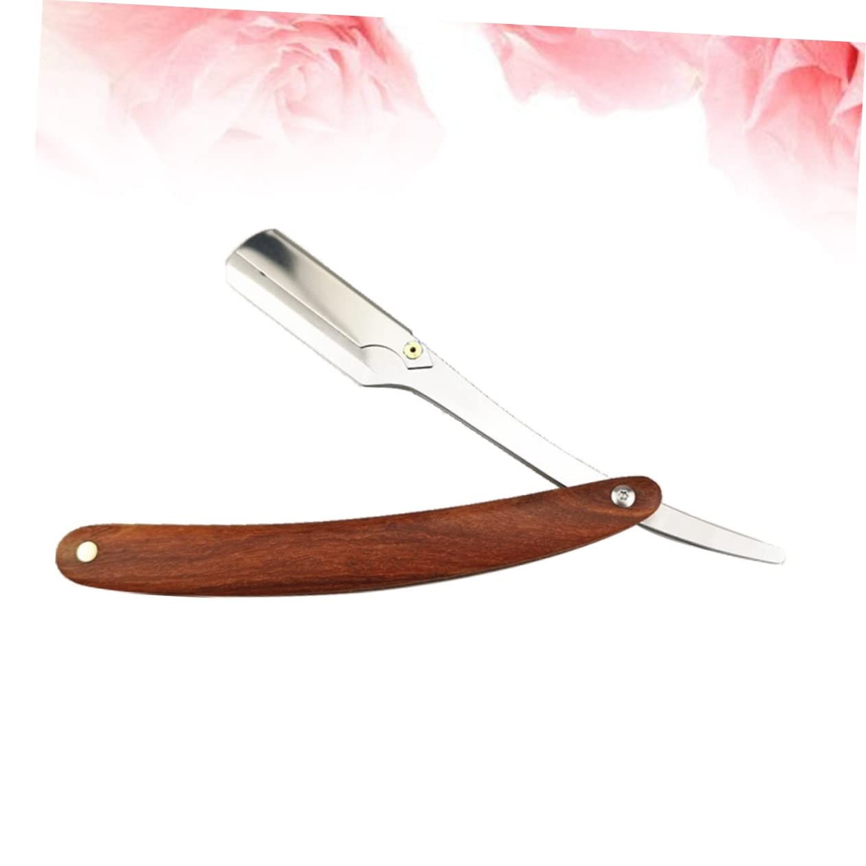 Classic Straight Razor for Men - Professional Metal Blade Manual Shaver for Barbers & Salons | Easy-Open Guard | Perfect for Close Shaves & Grooming at Home or Salon