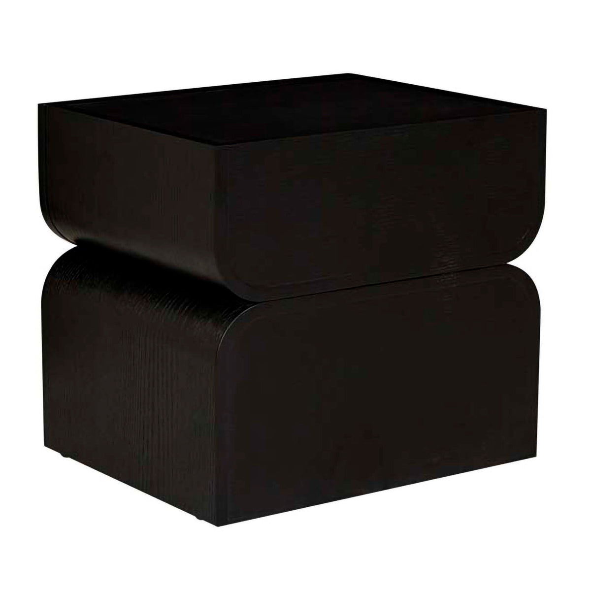 Artie Arc Marble Bedside Table - Modern Nightstand with Marble Top & Wooden Legs for Bedroom, Living Room, or Office - Perfect for Storing Books, Lamps & Bedroom Essentials