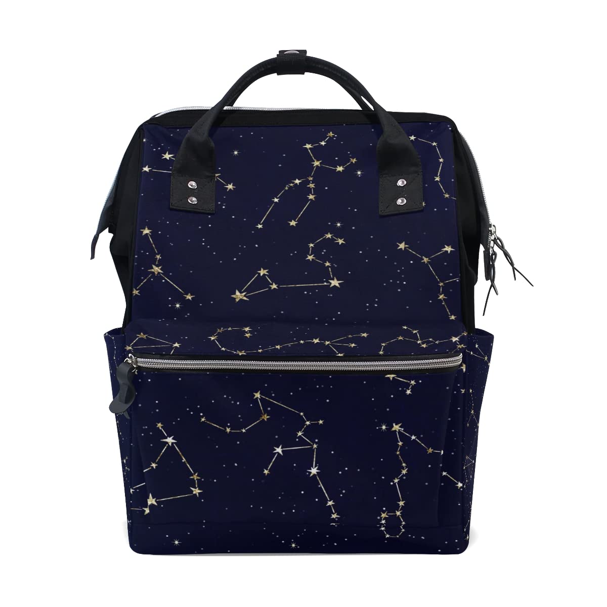 **Star Constellations Diaper Backpack – Large Capacity Baby Changing Bag, Multifunctional & Durable Travel Tote for Moms – Perfect for Outings, Air Travel & Daily Use**