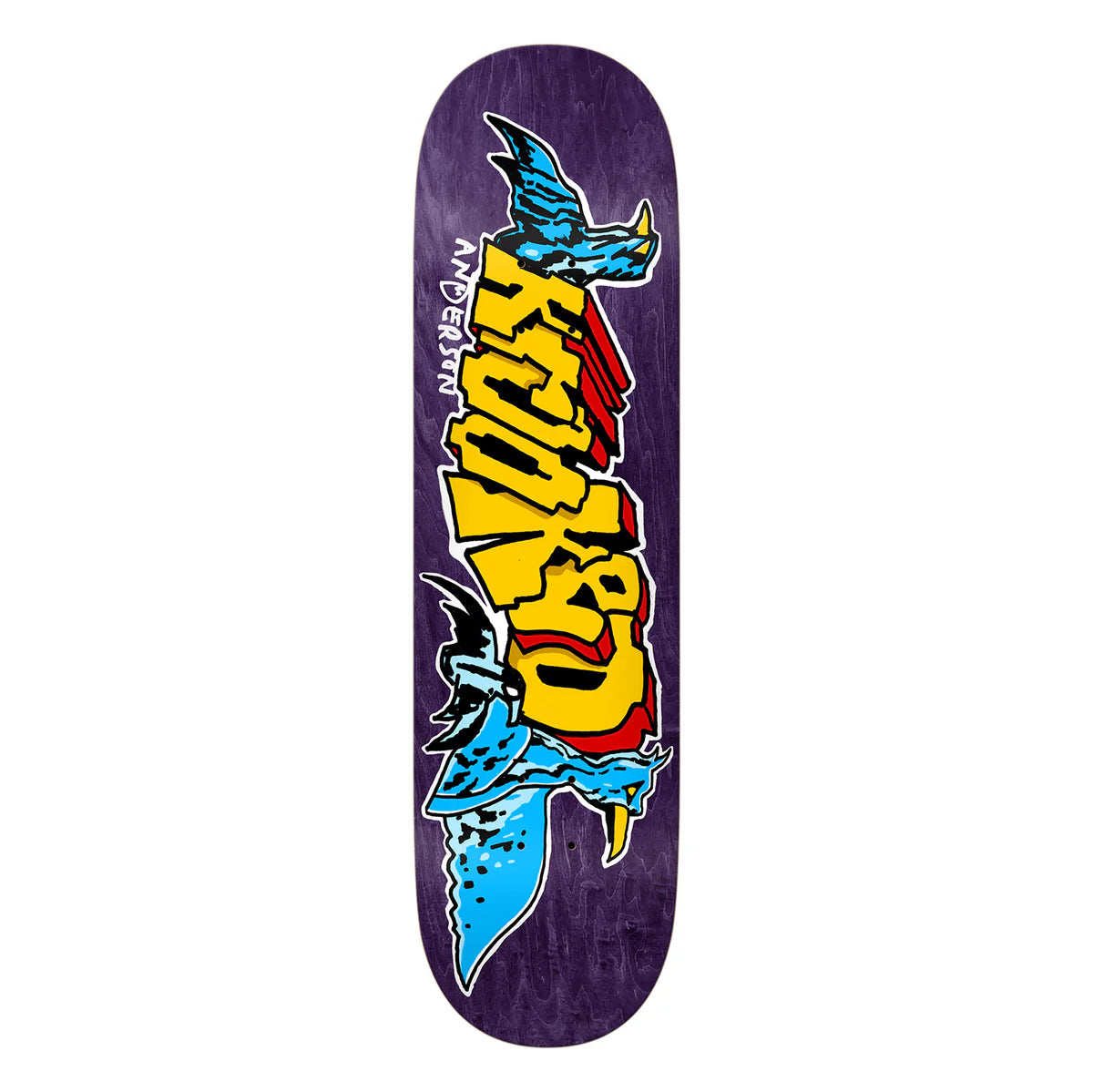 Krooked Manderson Raptors Skateboard Deck - High-Quality Professional Skateboard for Street & Park Riding | Perfect for Skaters & Collectors
