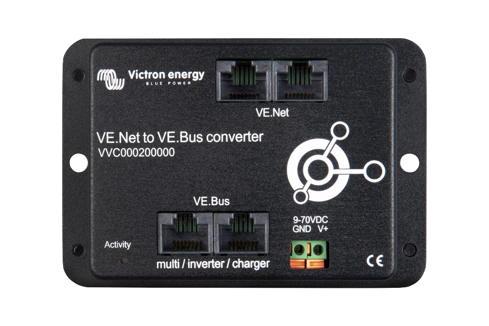 VE.Net to VE.Bus Converter 30x105x72mm - Seamless Communication Between VE.Net and VE.Bus Systems for Marine, RV & Off-Grid Solar Applications