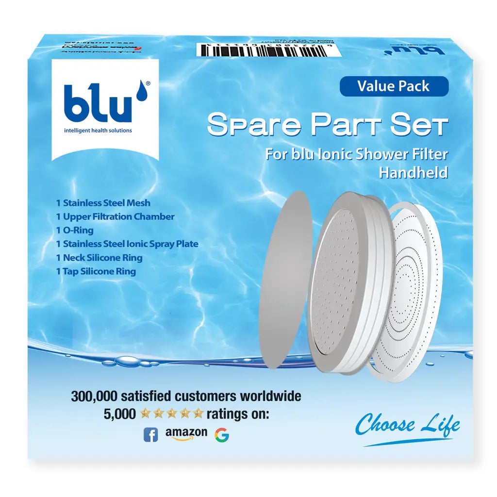 Ionic Shower Filter Replacement Parts Set - Upper Chamber Spare Kit for Clean & Refreshing Shower Experience | Perfect for Home, Gym, and Spa Use