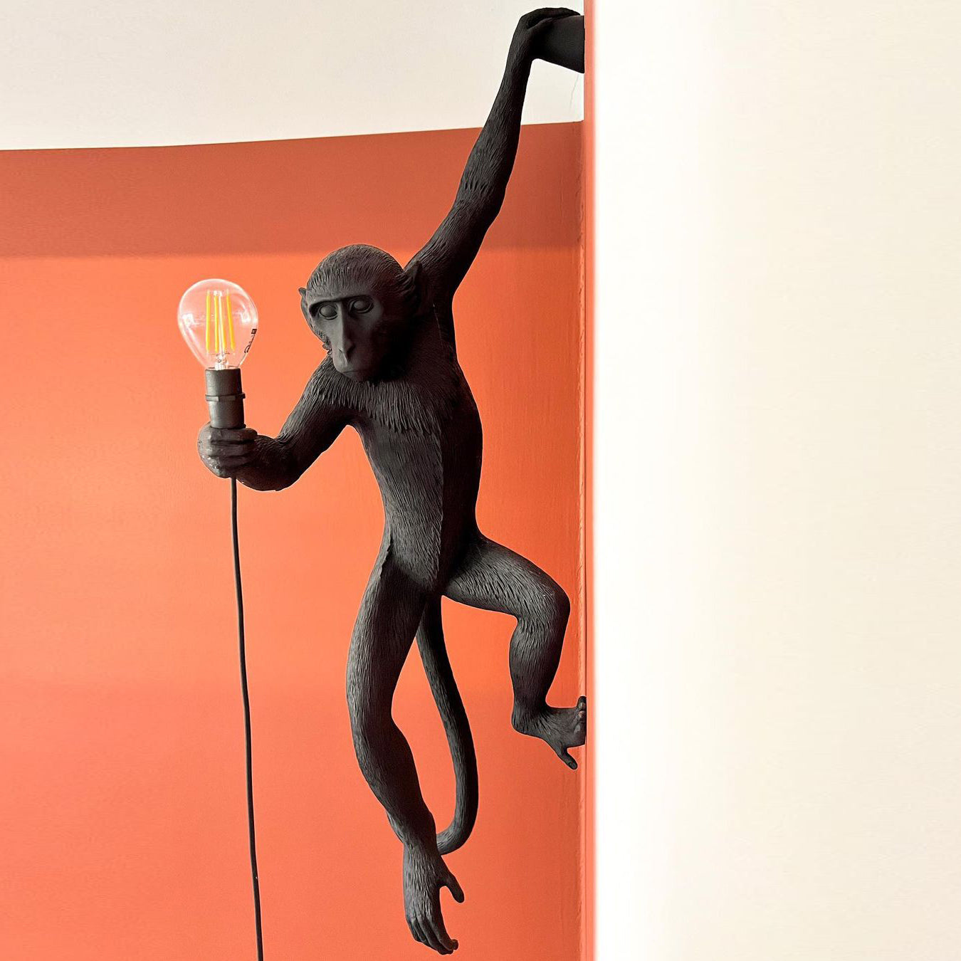 Cute Monkey Wall Lamp - LED Night Light for Kids Room, Nursery, Bedroom - Fun Animal-Themed Decor for Children's Spaces