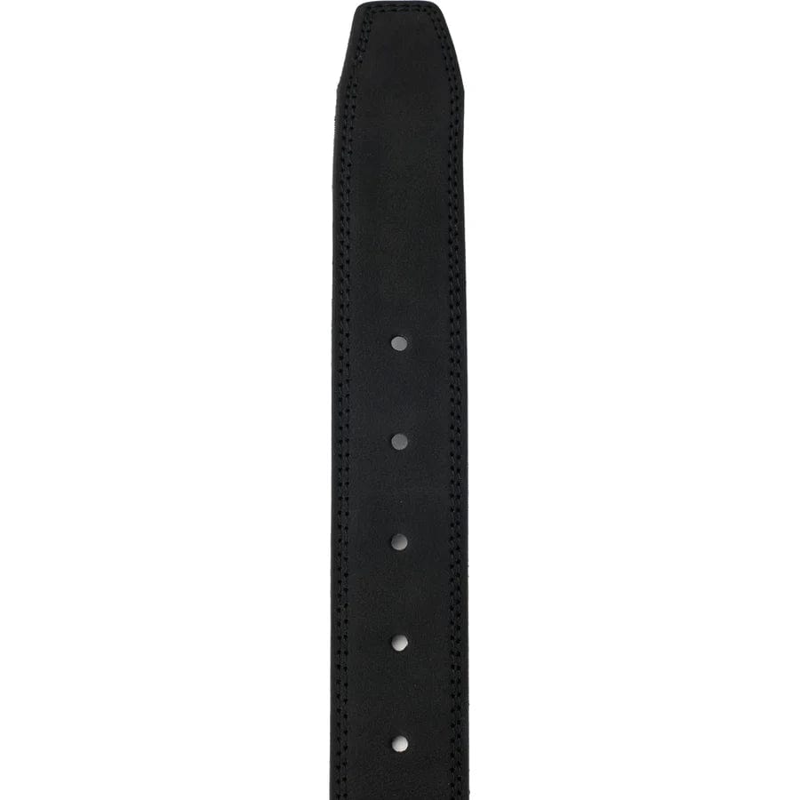 Premium Vegan Leather Belt for Men - Stylish & Durable Black Formal Belt - Perfect for Office, Business Meetings & Dressy Occasions