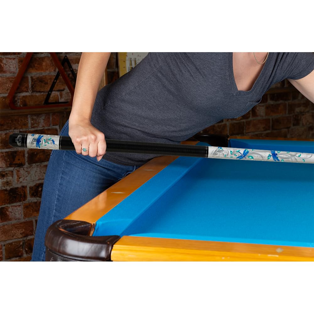 Athena ATH46 Blue Dragonfly Pool Cue Stick - Professional Billiard Cue for Players | Perfect for Pool Halls, Game Rooms & Competitive Tournaments
