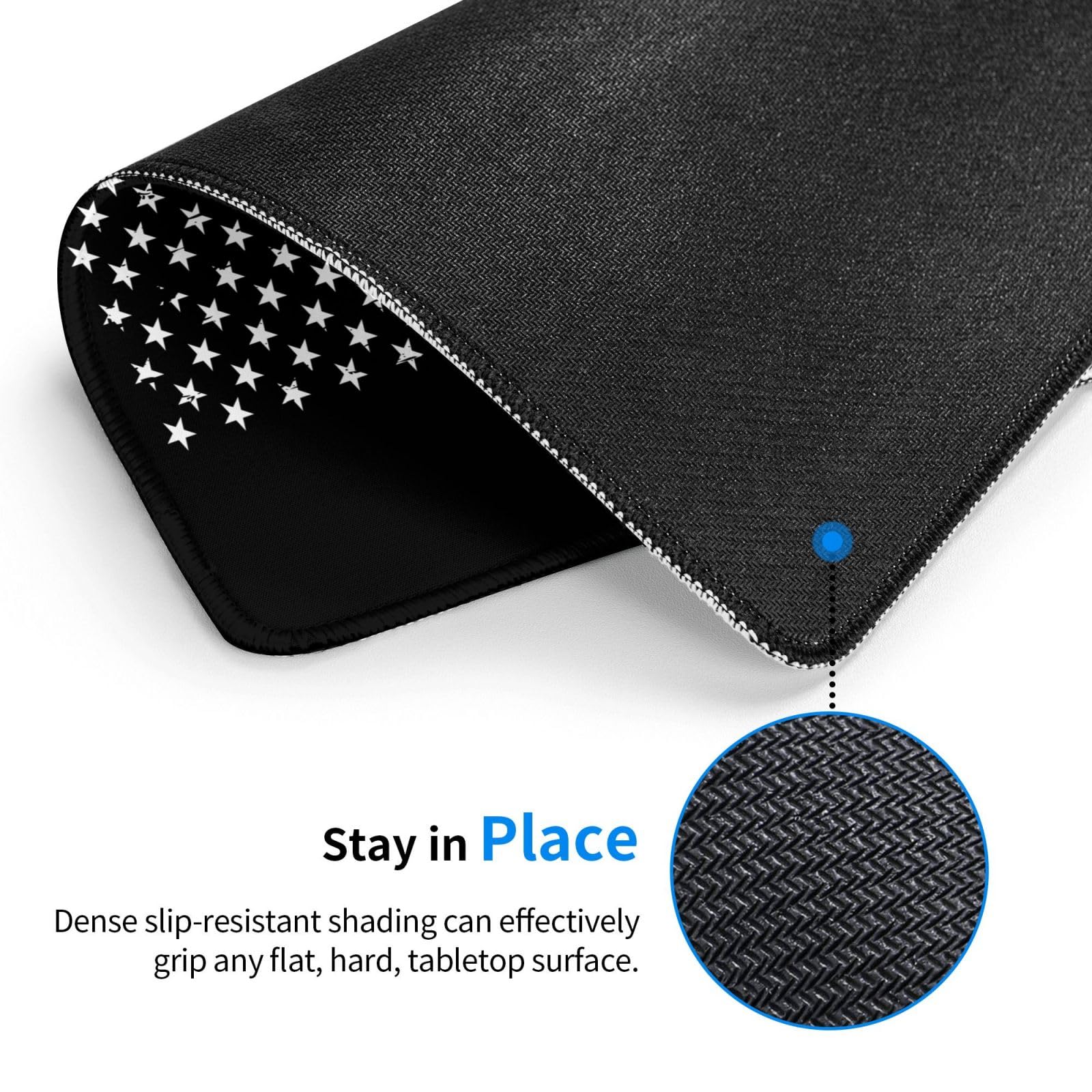 SIYTUAU USA Flag Hunting Dad Mouse Pad - Waterproof, Non-Slip Rubber Gaming Mousepad (10x12 inch) for Office, Laptop & PC - Perfect for Patriotic Gifts, Gaming Setup & Workstation Accessories
