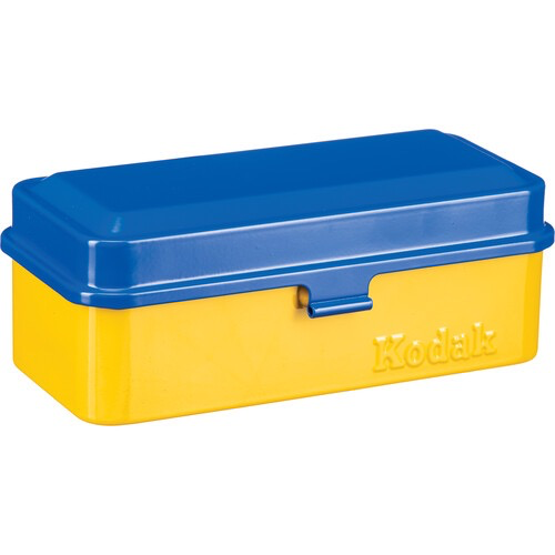 Kodak Steel 120/135mm Film Storage Case - Blue Lid & Yellow Body - Perfect for Film Protection, Travel & Photography Enthusiasts