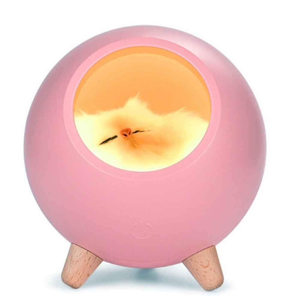 ZLBYB USB Rechargeable LED Night Light - Dimmable Atmosphere Lamp for Bedroom, Office & Home Decor, Perfect Sleep Aid & Birthday Gift for Kids, Adults