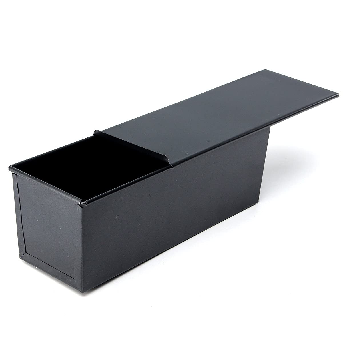 750g Non-Stick Loaf Pan with Lid - Premium Black Baking Tin for Bread, Fruit Cake & Gateau | Perfect for Home Baking, Oven Use & Kitchen Bakeware