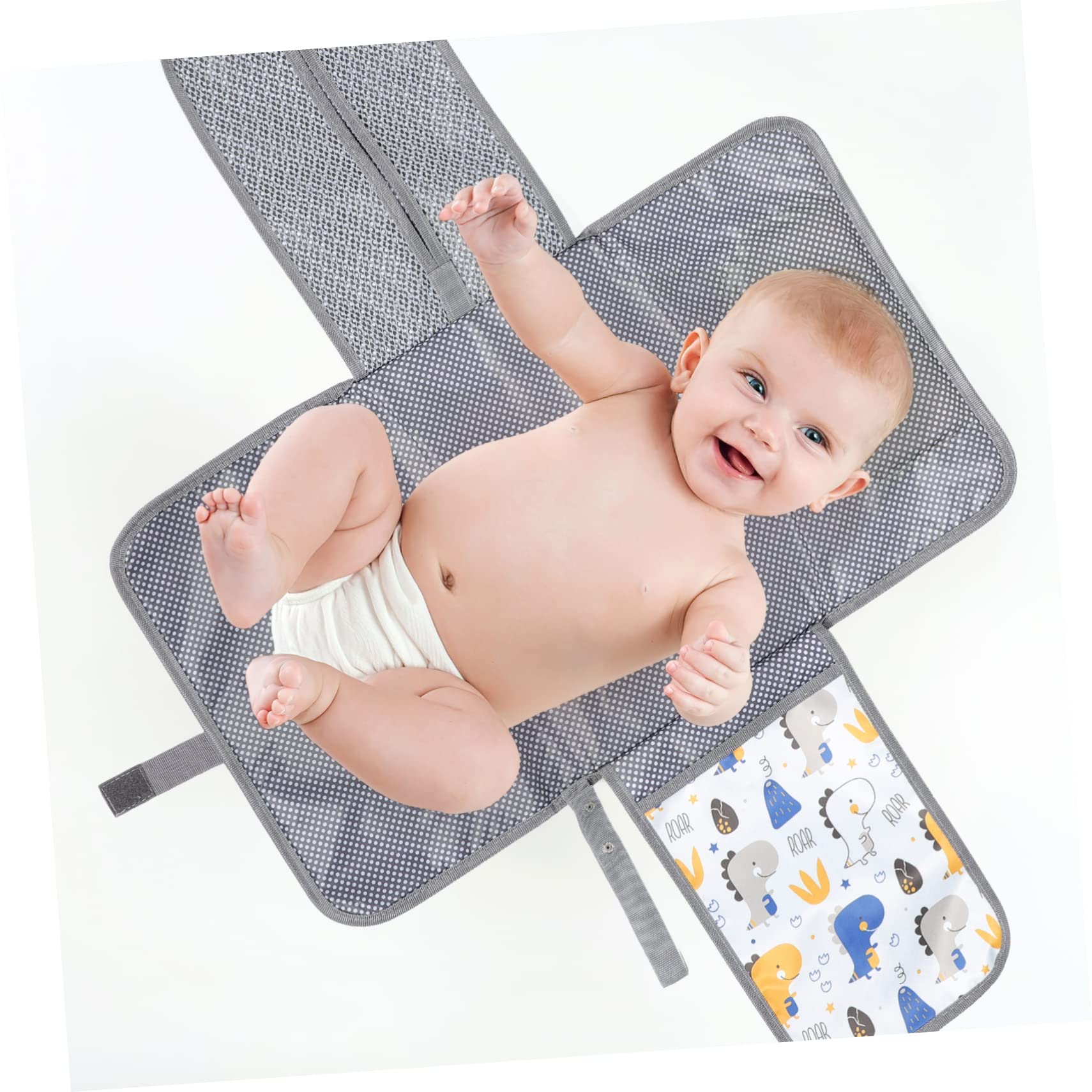 ORFOFE Large Portable Baby Changing Pad for Twins - Waterproof Diaper Changing Mat, Travel-Friendly Baby Changing Station for On-the-Go Parents | Perfect for Nursery, Car, Stroller & Airplane Travel
