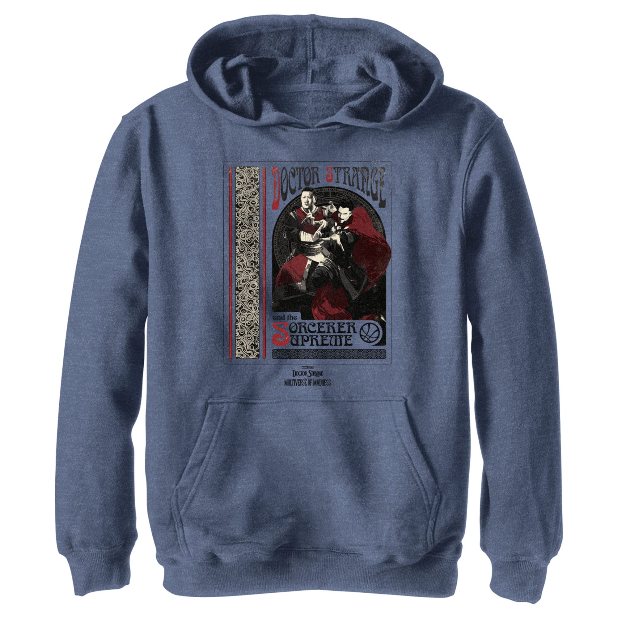 Marvel Kids' Sorcerer Supreme Hoodie - Soft & Comfortable Pullover with Magic Design | Perfect for Halloween Costumes, Cosplay, and Everyday Wear