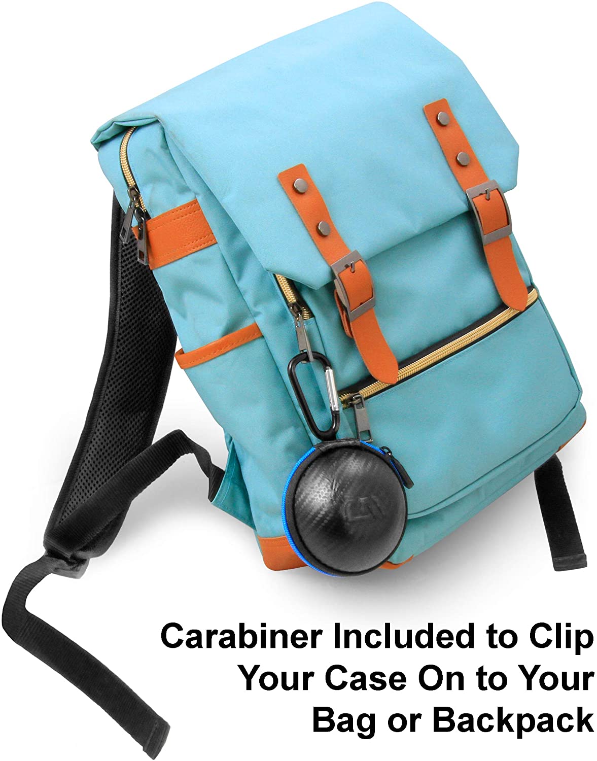 CASEMATIX Black Protective Carrying Case for Really Rad Robots Yakbot - Durable Hard Shell with Blue Interior - Perfect for Travel, Storage & Display