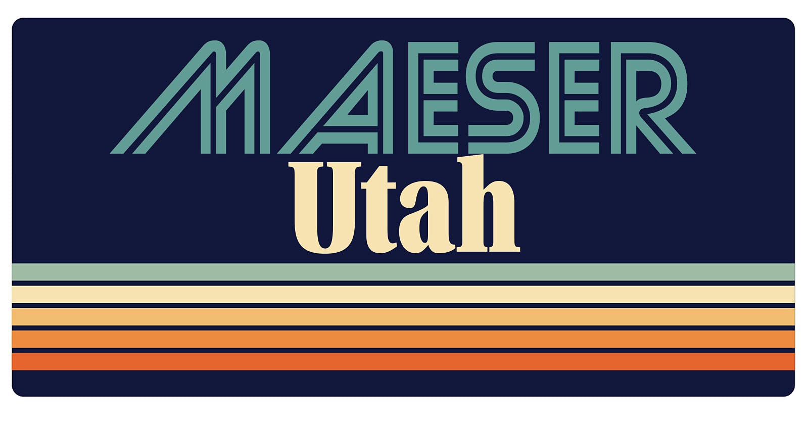 Vintage Retro Fridge Magnet 5 x 2.5 Inch - Maeser Utah Souvenir, Decorative Refrigerator Magnet for Home, Office & Gifts (Set of 1) - Perfect for Kitchen Decor, Travel Memories & Collectibles