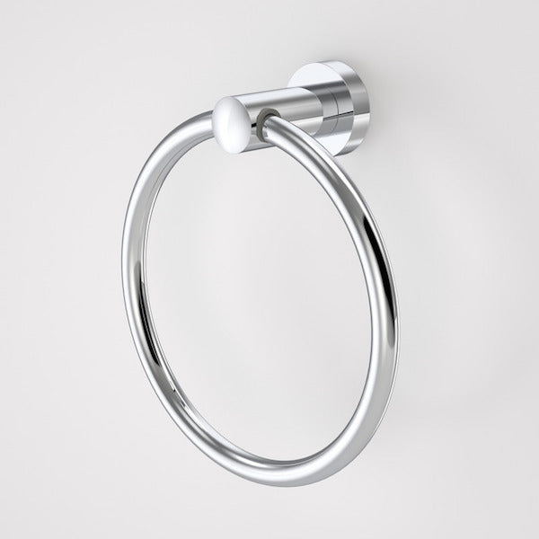 Caroma Cosmo Metal Towel Ring - Chrome Plated Bathroom Accessory for Modern Home Decor | Perfect for Bathroom, Kitchen & Spa
