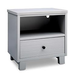 Modern Wooden Cubby Nightstand with 2 Drawers - Stylish Bedside Table for Small Spaces, Perfect for Bedroom, Living Room, or Dorm Organization