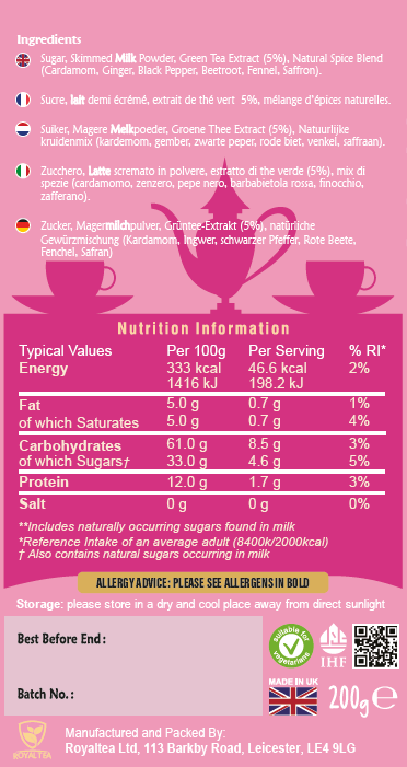 Premium Kashmiri Pink Chai Tea - Authentic Traditional Herbal Blend for Relaxation & Wellness - Perfect for Afternoon Tea, Meditation & Cozy Evenings