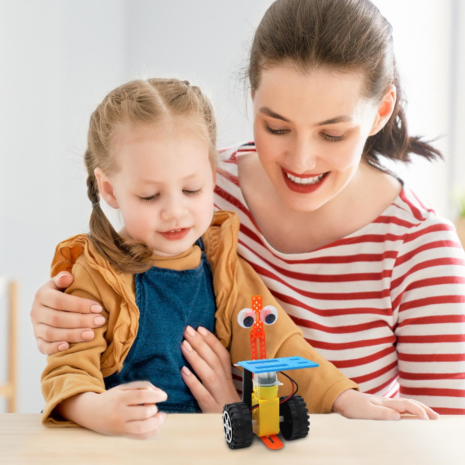 GjnjfdF DIY Robot Building Toy Kit - Handmade Food Delivery Robot Model for Kids & Adults | STEM Educational Technology Toy for Home, School & Robotics Enthusiasts