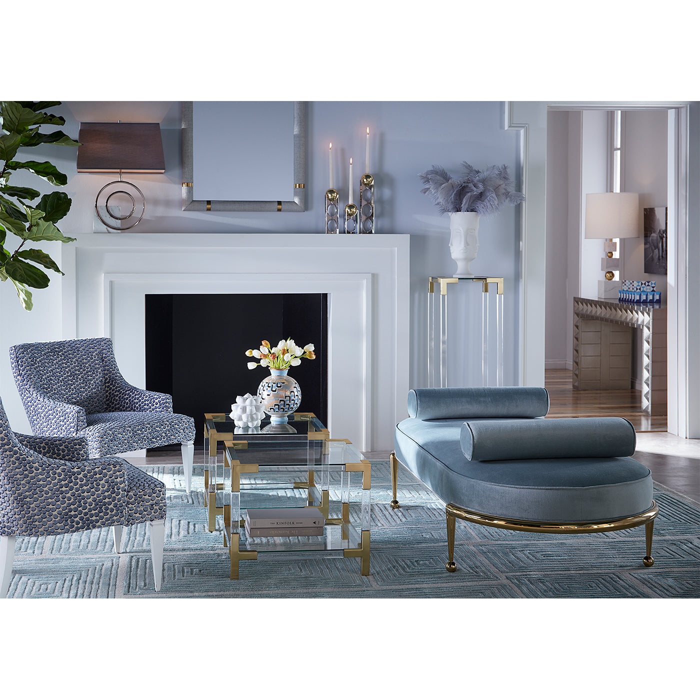 Jacques Two Tier Accent Table Set - Modern Side Table with Storage Shelf for Living Room, Bedroom & Office - Perfect for Small Spaces and Home Decor