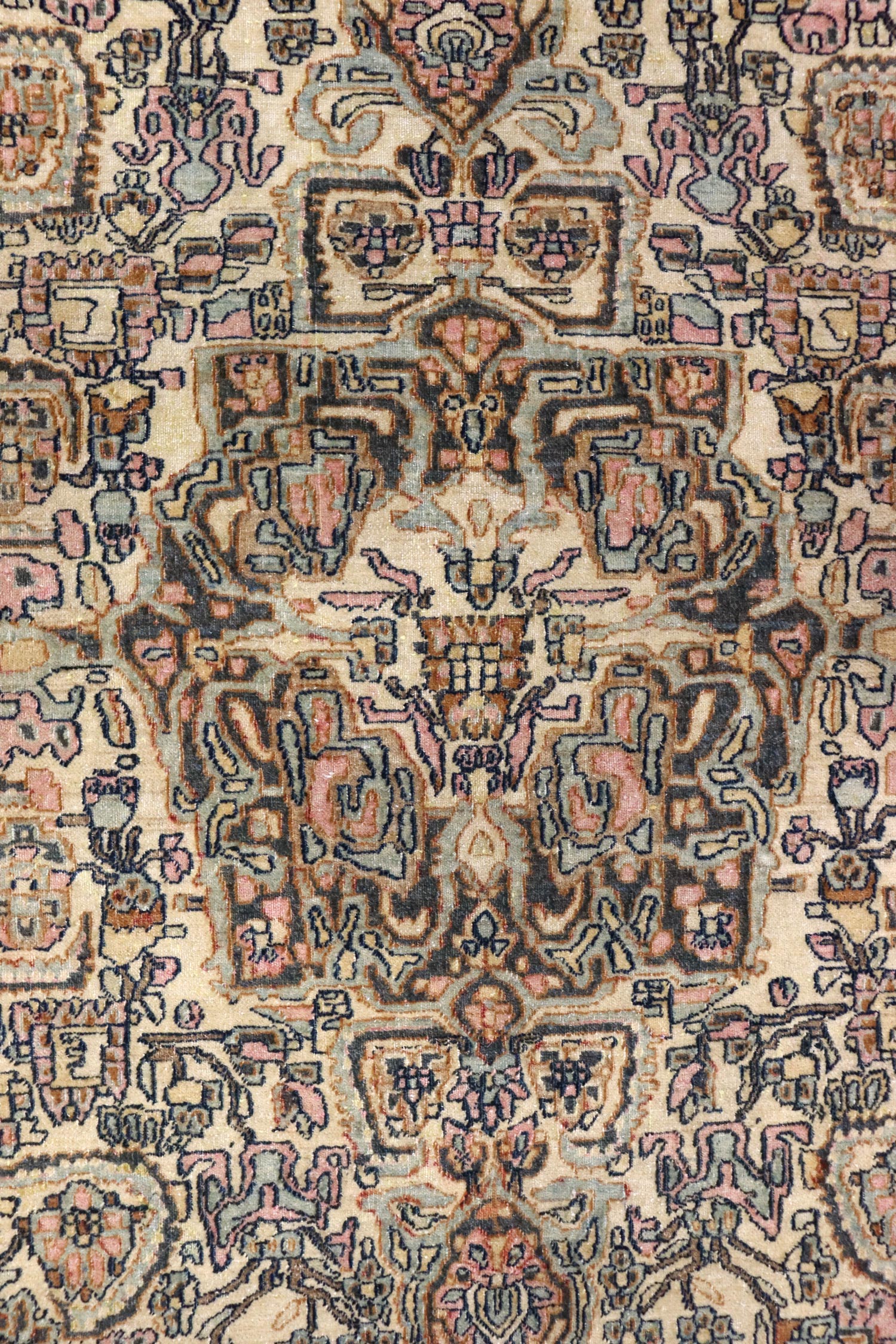 Antique Isphahan Handwoven Traditional Persian Rug - J65769 - Perfect for Living Room, Bedroom & Home Decor
