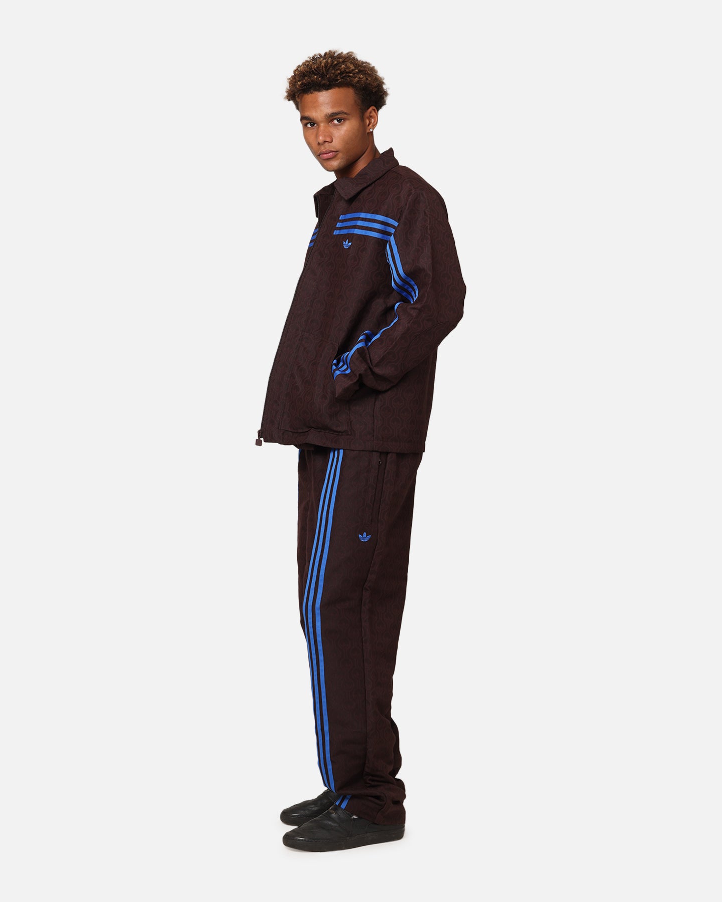 Adidas Originals 70's Vintage Club Jacket for Men - Retro Brown Track Jacket with Stripes | Casual Streetwear, 70s Fashion, Hip Hop Style
