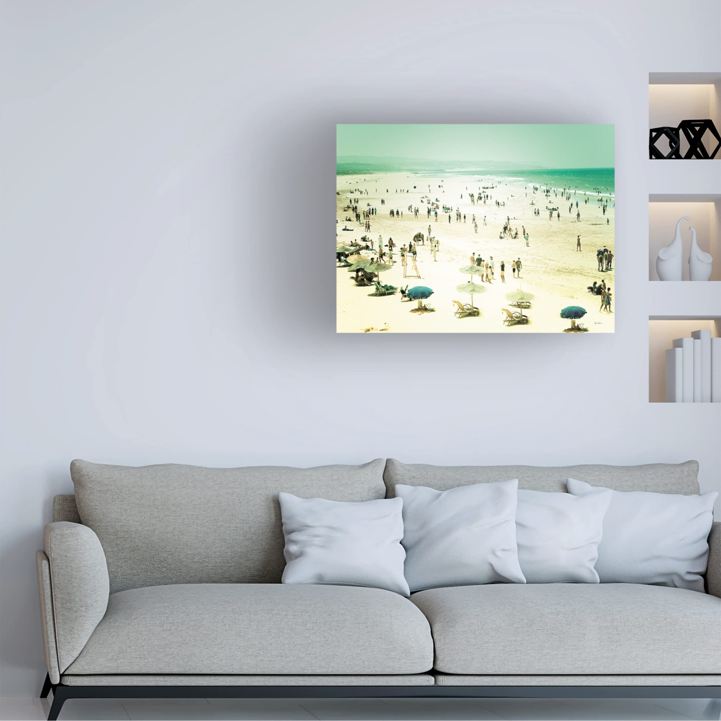 Trademark Fine Art 'In the Garden' Canvas Wall Art by Jim Dratfield - Floral Home Decor for Living Room, Bedroom & Office
