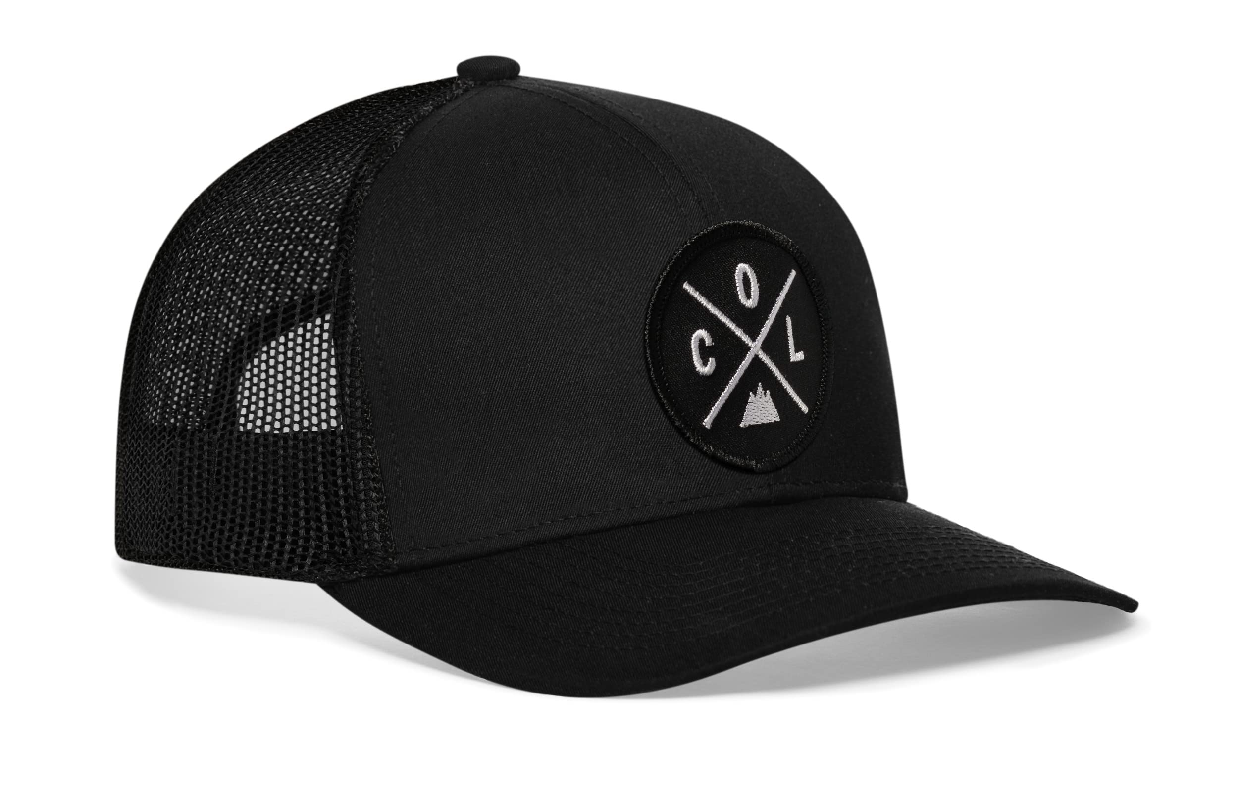 HAKA State City Trucker Hat for Men & Women - Adjustable Mesh Snapback Baseball Cap - Durable Outdoor Black Golf Hat for Sports, Travel & Casual Wear