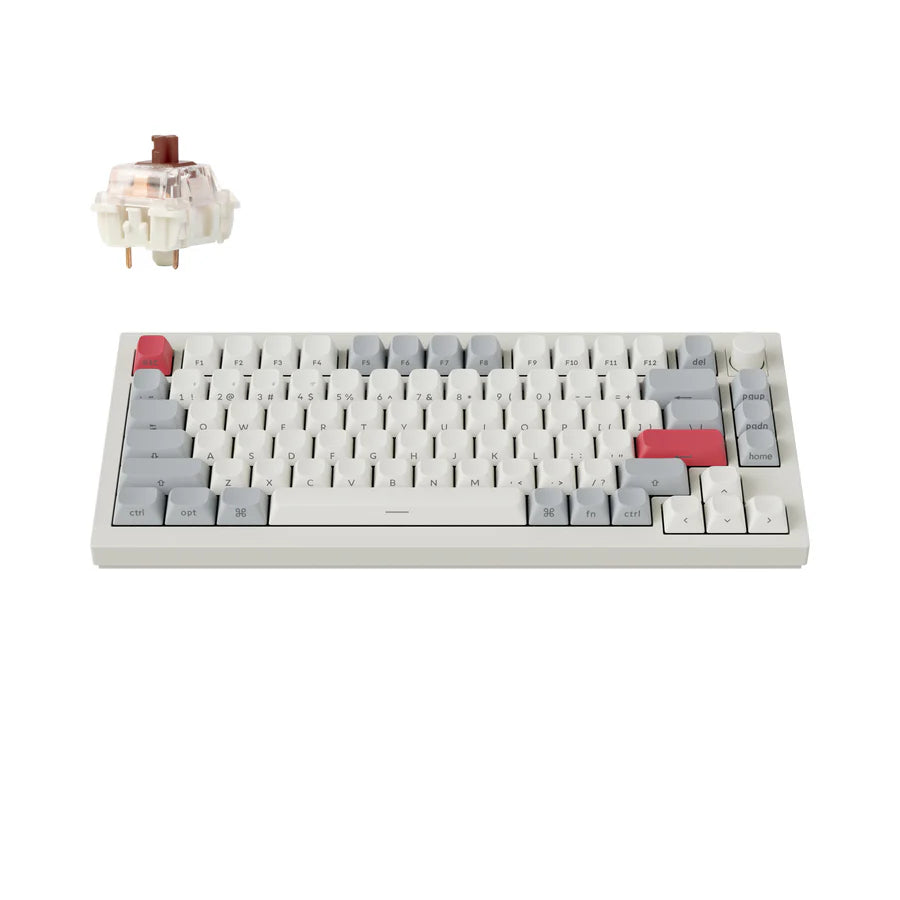 Keychron Q1 Max Wireless Custom Mechanical Keyboard - QMK/VIA Programmable, Hot-Swappable, RGB Backlit - Perfect for Gaming, Typing & Office Work