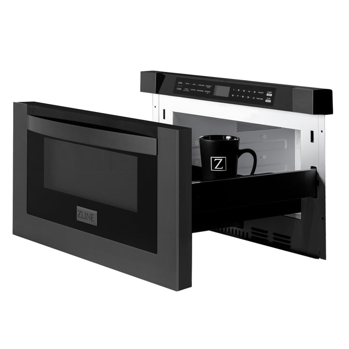 ZLINE 24 Inch 1.2 cu. ft. Built-In Microwave Drawer - Stainless Steel, Under Counter Installation for Modern Kitchens & RVs