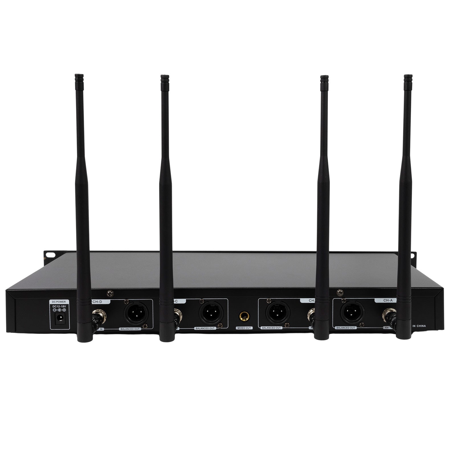 Blastking MHU404 Professional UHF Wireless Microphone System with 4 Handheld Mics - Ideal for Karaoke, Live Performances, Church Events & Public Speaking