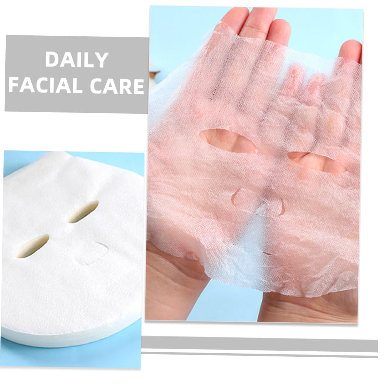 Didiseaon Kids Facial Mask Sheets - 50pcs Hydrating & Soothing Face Masks for Children | Gentle Skincare for Dry & Sensitive Skin | Perfect for Spa Day, Sleepovers & Birthday Parties