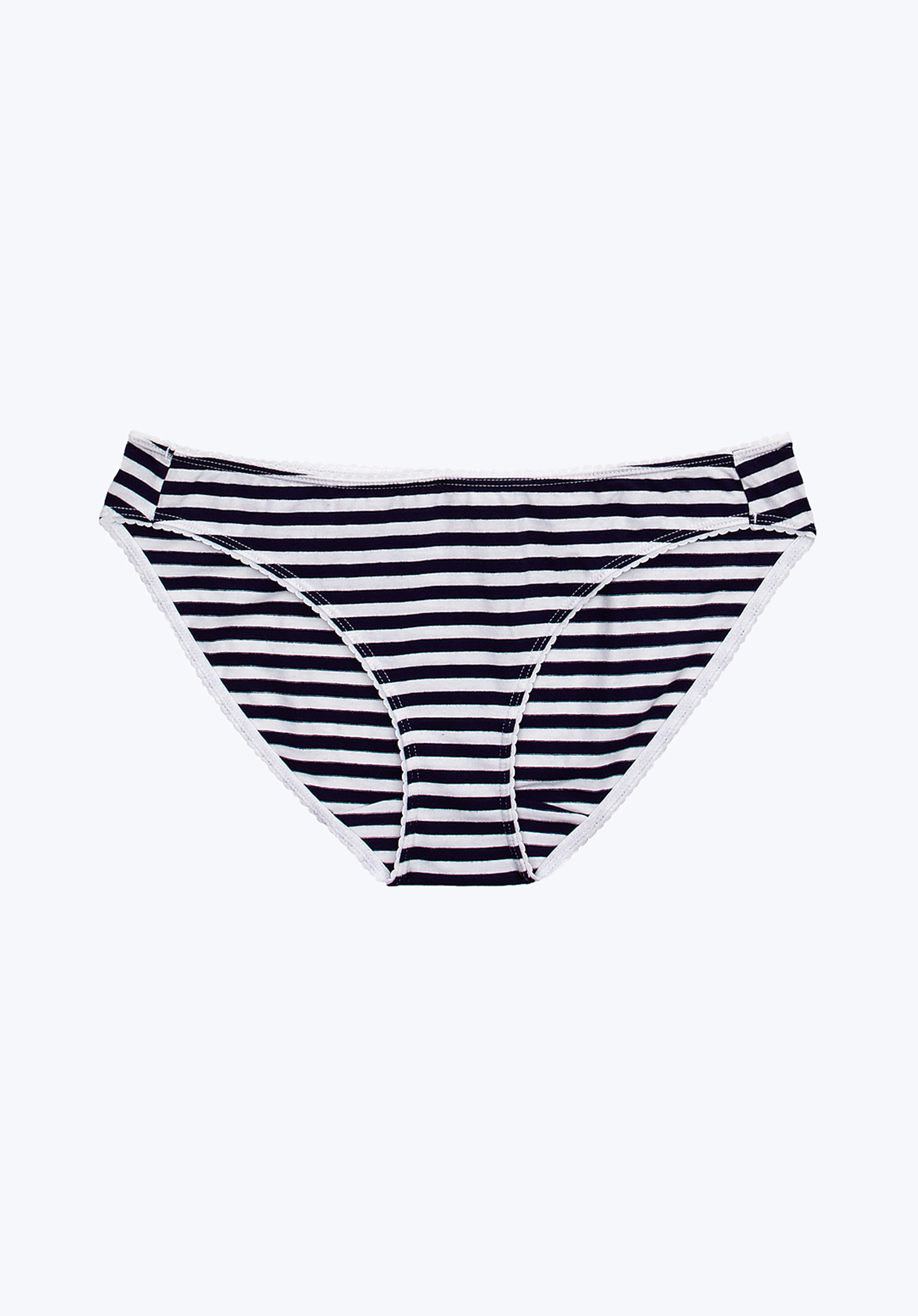 **Navy & White Goldin Bikini Set - Women's Swimwear for Beach, Pool & Vacation | Trendy Two-Piece Bathing Suit**